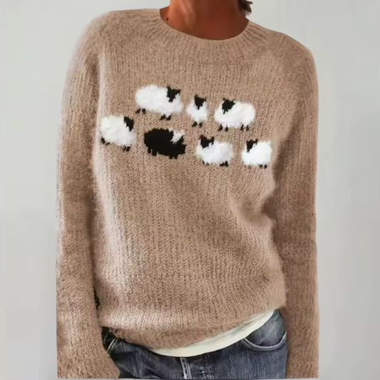 The Little Flock Sweater - Beige
