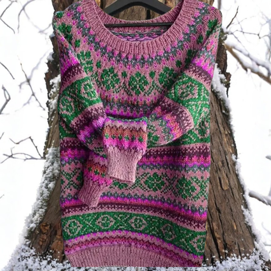 The Magenta Mountain Sweater