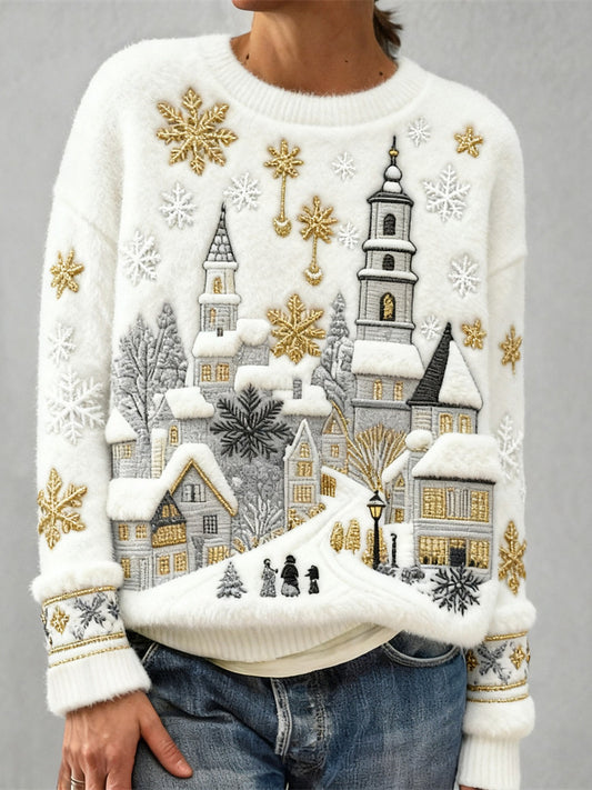 Winter Village Elegance Sweater