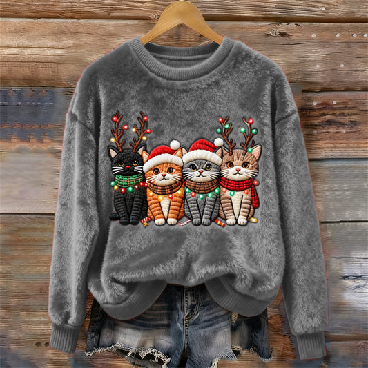 Purr-fect Christmas Morning Sweater