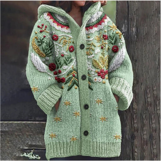 Vintage Floral Folk Cardigan