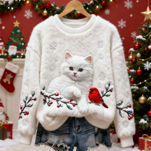 Kitty Plush Pullover