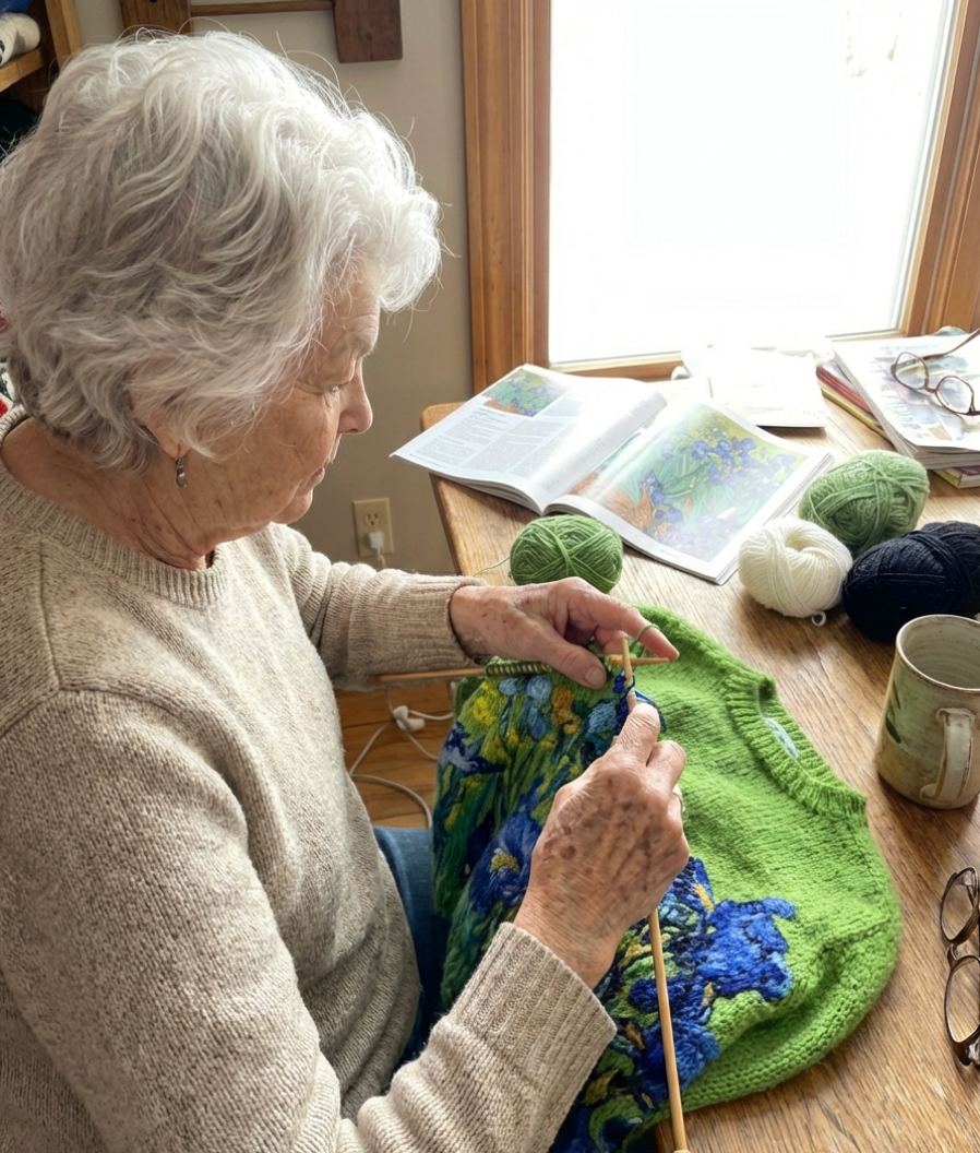 The Painter’s Bloom Sweater